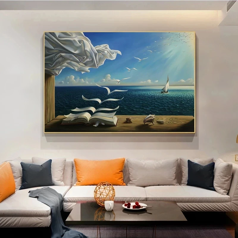 Abstracte Beroemde Surrealistische Kunstwerken van Salvador Dali Canvas Schilderij Posters en Afdrukken van Kunst aan de Muur voor de Woonkamer Decoratie van het Huis