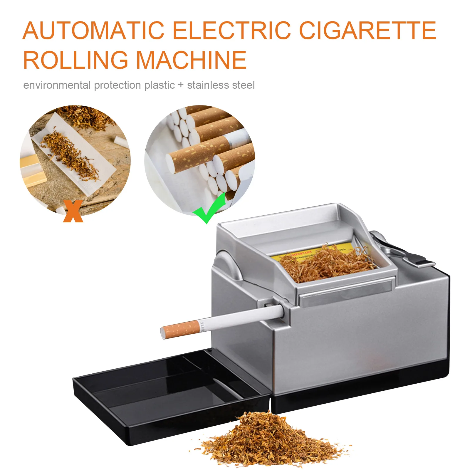 Elektrische Sigaret Injector Machine Rook Buis Injector Tabak Roller Maker Automatische Elektrische Sigaret Van De Rolling Machine