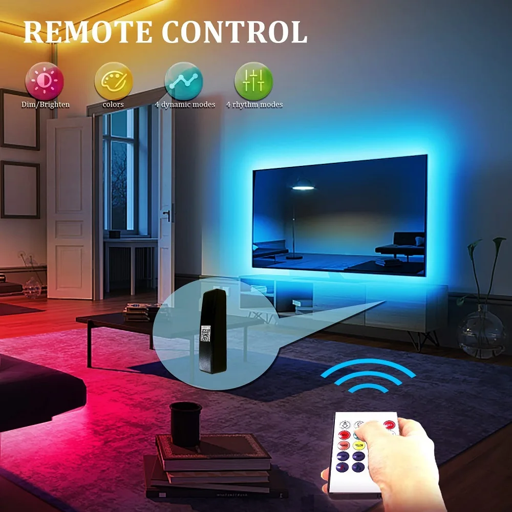 LED Strip Licht Luces RGB 5050 Bluetooth Control 5V USB-Flexibele Verlichting Voor Kamer Decor Festival Fita Tira TV-Achtergrondverlichting