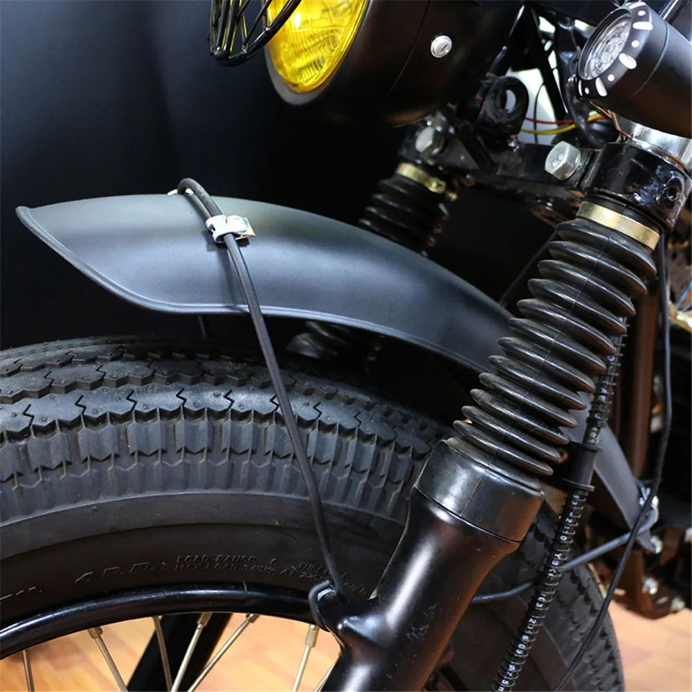 Motorfiets Voorspatbord Retro Spatbord Cover Black Metal Voor Harley Bobber Honda CG125 Cafe Racer Chopper Yamaha Tracker