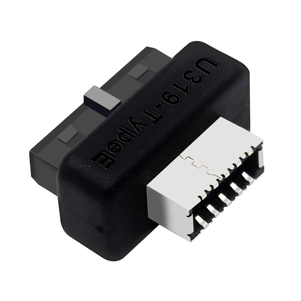 Nku USB-Voorpaneel Adapter USB 3.0-19 PIN Naar Type-E Female Adapter Interne Verticale Aansluiting voor Desktop Computer Moederbord