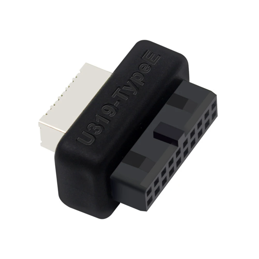 Nku USB-Voorpaneel Adapter USB 3.0-19 PIN Naar Type-E Female Adapter Interne Verticale Aansluiting voor Desktop Computer Moederbord