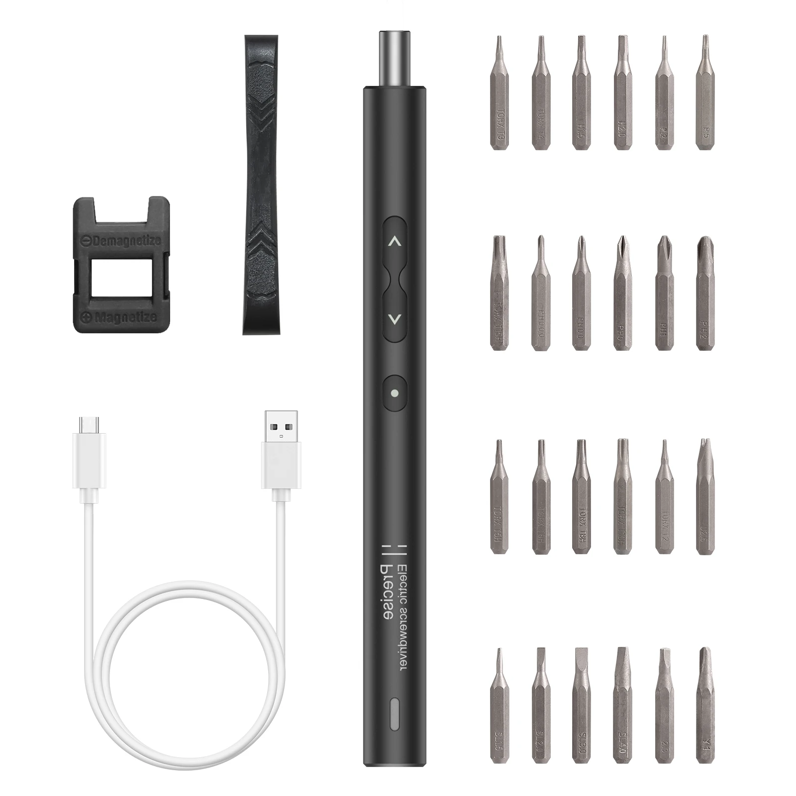 ORIA 28 in 1 Elektrische Schroevendraaier Set Draadloze Repair Tool USB Opladen schroevendraaier Set Precisie-Bits voor Telefoon-Laptop