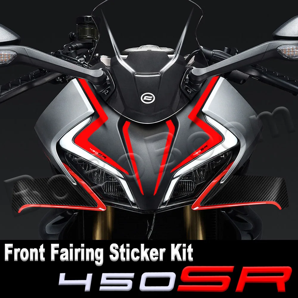 Reflecterende Motorfiets Front Fairing Sticker Streep Decoratie Sticker Accessoires Waterdicht Voor CFMOTO 450SR cfmoto 450sr