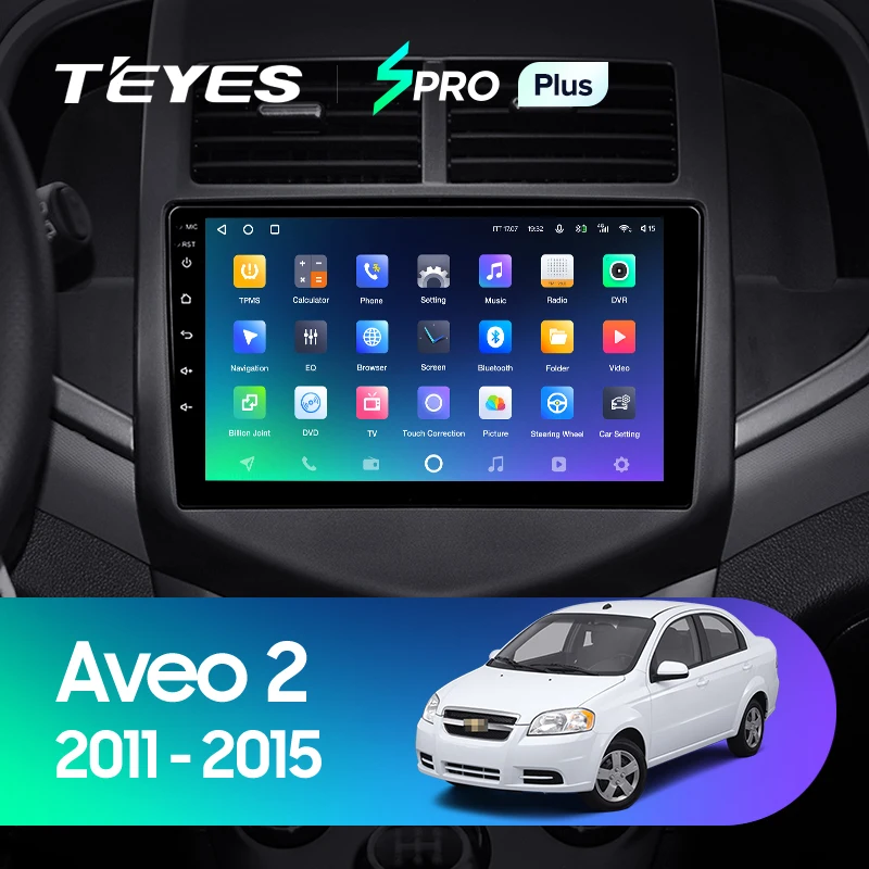TEYES SPRO Plus Voor de Chevrolet Aveo 2 2011 - 2015 autoradio Multimedia Video Speler Navigatie GPS Android-10 Geen 2din 2 din dvd